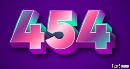454 Text Effect