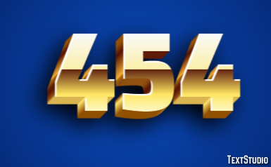 454 Text Effect