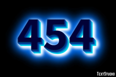 454 Text Effect