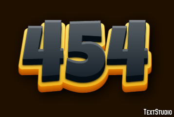 454 Text Effect