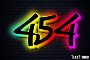 454 Text Effect