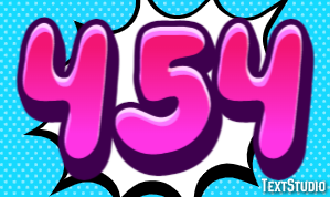 454 Text effect