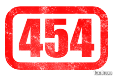 454 Text Effect
