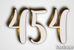 454 Text effect