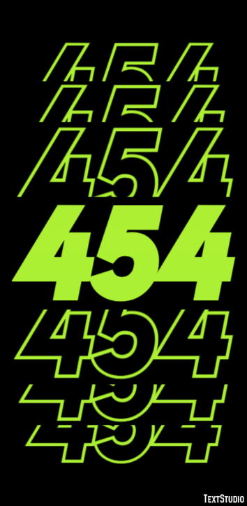 454 Text Effect