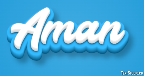 Aman Efeito de texto