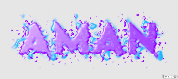 Aman Эффект текста
