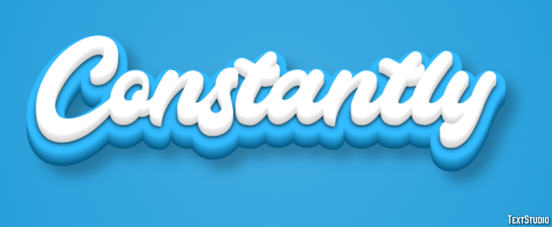 Constantly Text Effect