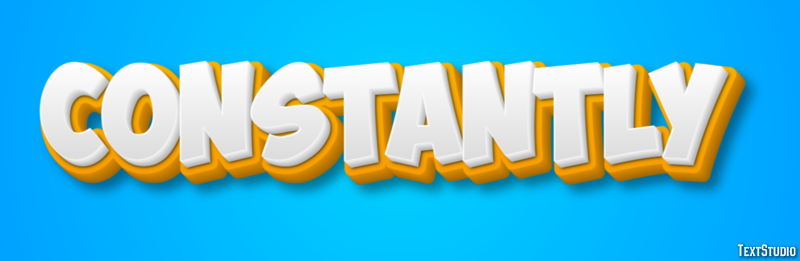 Constantly Text Effect