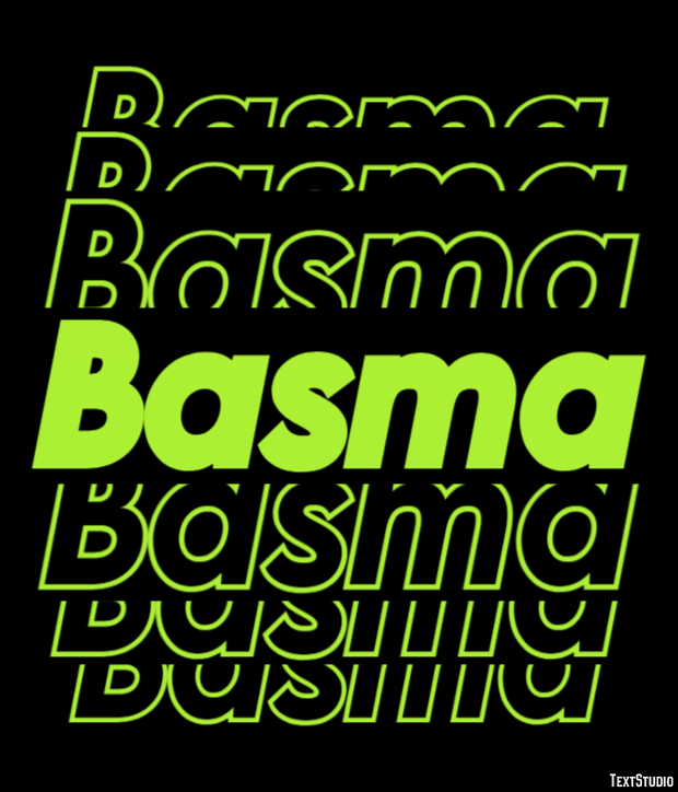 Basma Effetto testo
