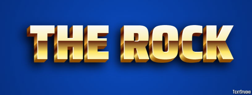 The Rock Эффект текста
