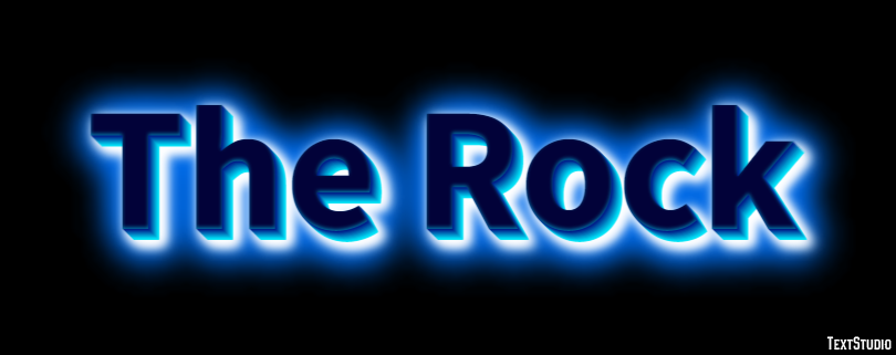 The Rock Text Effect