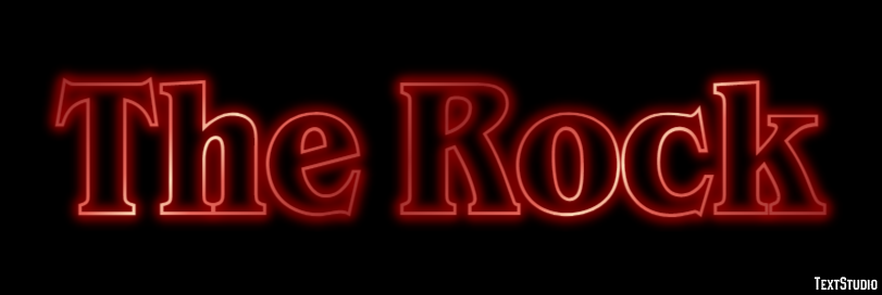 The Rock テキスト効果