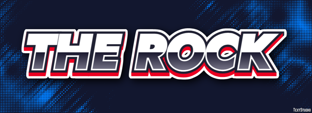 The Rock Text Effect