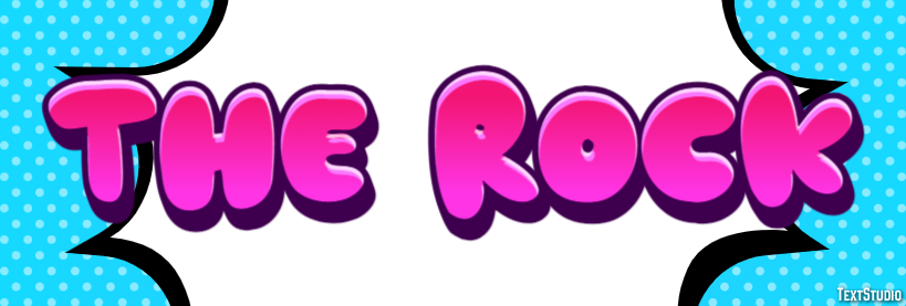 The Rock Text Effect
