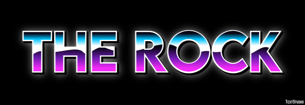The Rock Text Effect