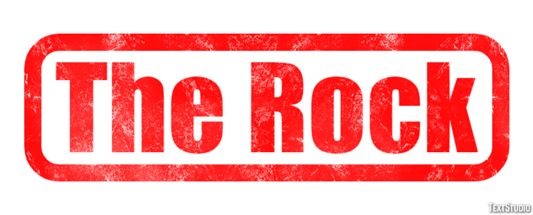 The Rock Text Effect