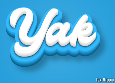 Yak Эффект текста