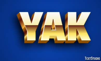 Yak Эффект текста