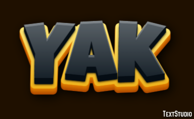 Yak Эффект текста