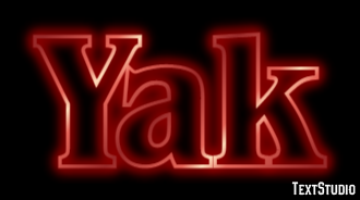 Yak Эффект текста