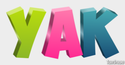 Yak Эффект текста