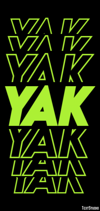 Yak Texteffekt