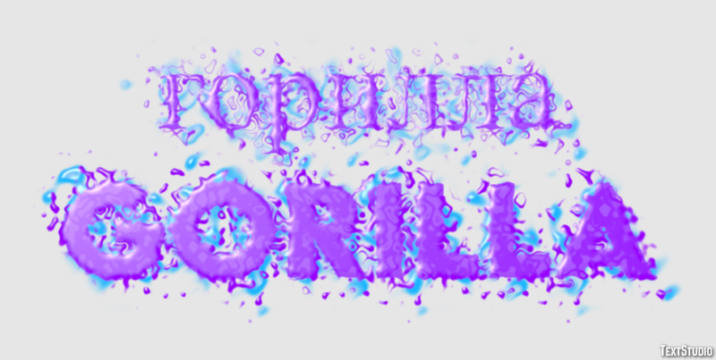 горилла gorilla Эффект текста