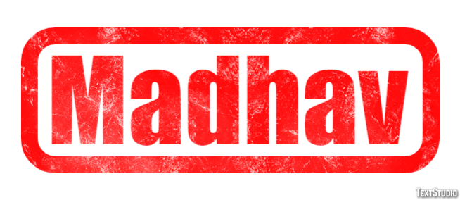 Madhav Effet de texte