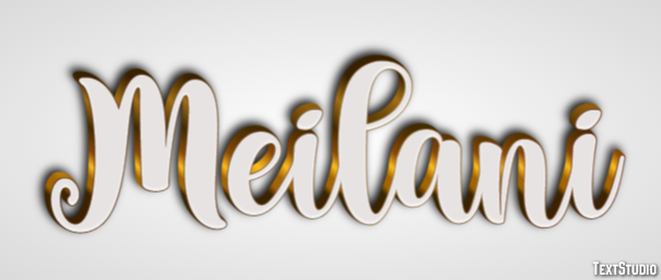 Meilani Efekt tekstowy