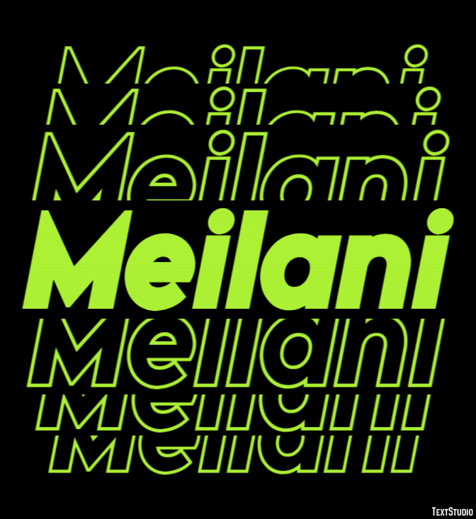 Meilani Efekt tekstowy