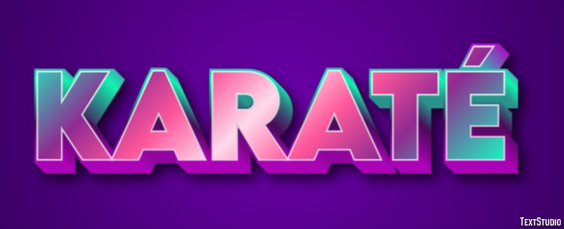 Karaté Effet de Texte