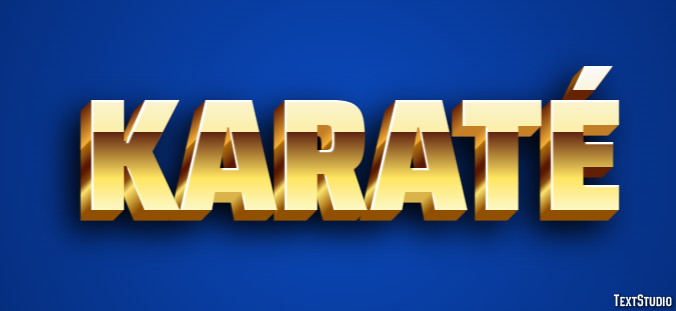 Karaté Effet de Texte
