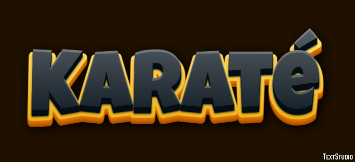 Karaté Effet de Texte