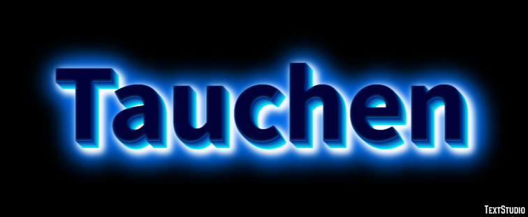 Tauchen Tekst effect