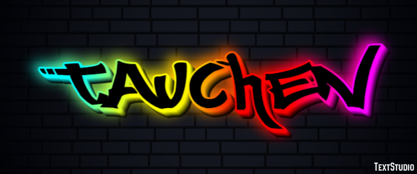 Tauchen Texteffekt