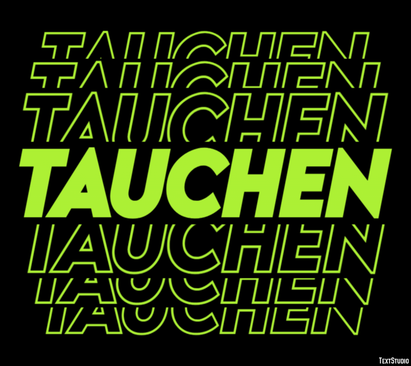 Tauchen Efeito de texto