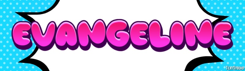 Évangéline Text effect