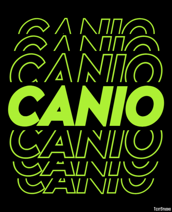 Canio Effetto testo