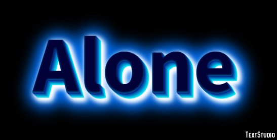 Alone Texteffekt