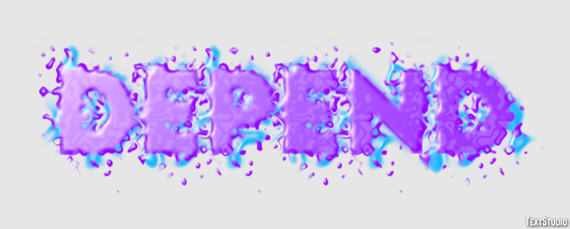 Depend Text Effect