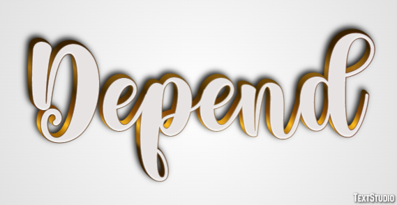 Depend Text Effect