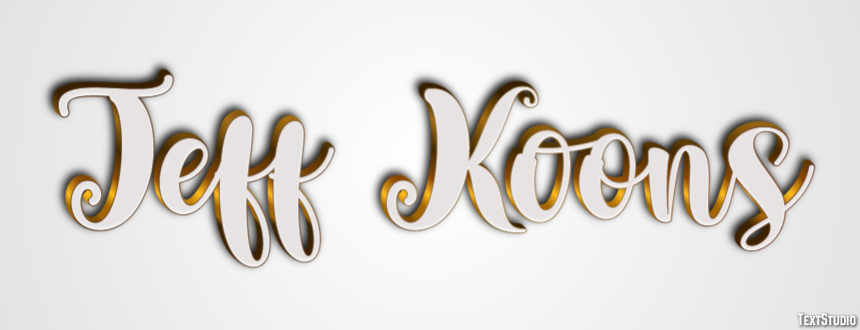 Jeff Koons Efecto de Texto