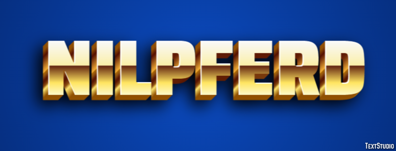 Nilpferd Texteffekt