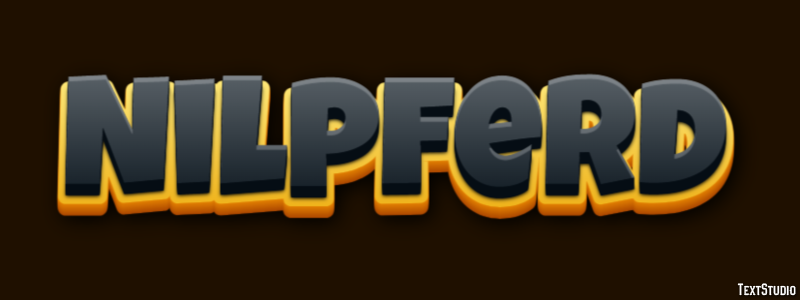 Nilpferd Texteffekt