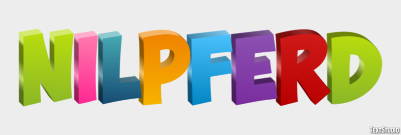 Nilpferd Efeito do texto