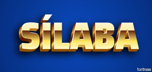 Sílaba Text effect