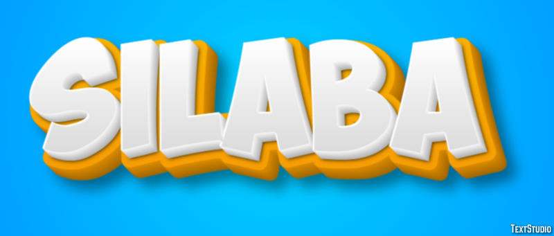 Sílaba Text effect