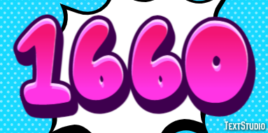 1660 Text Effect