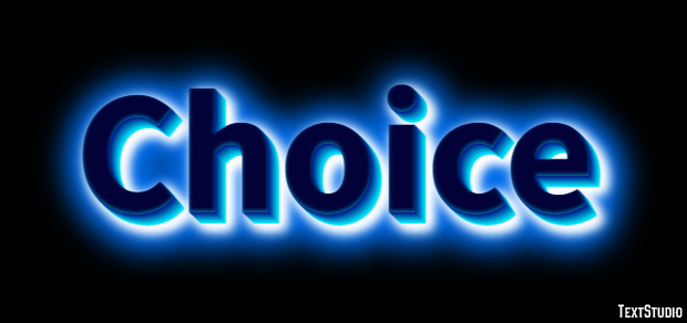 Choice Text Effect